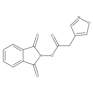 1,3-dioxo-2,3-dihydro-1H-isoindol-2-yl 2-(1,2-oxazol-4-yl)acetate Structure