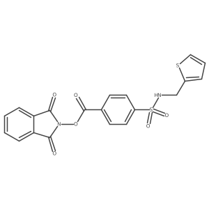1,3-dioxo-2,3-dihydro-1H-isoindol-2-yl 4-{[(thiophen-2-yl)methyl]sulfamoyl}benzoate结构式
