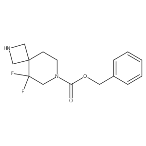 Benzyl 5,5-difluoro-2,7-diazaspiro[3.5]nonane-7-carboxylate Structure