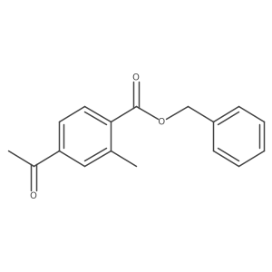 Benzyl 4-acetyl-2-methylbenzoate Structure