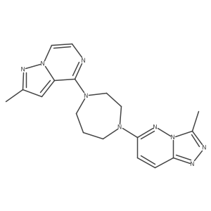 1-{3-Methyl-[1,2,4]triazolo[4,3-b]pyridazin-6-yl}-4-{2-methylpyrazolo[1,5-a]pyrazin-4-yl}-1,4-diazepane Structure