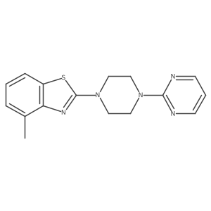4-Methyl-2-[4-(pyrimidin-2-yl)piperazin-1-yl]-1,3-benzothiazole结构式
