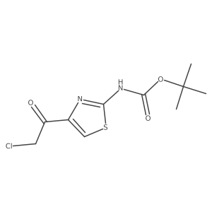 tert-butyl N-[4-(2-chloroacetyl)-1,3-thiazol-2-yl]carbamate结构式
