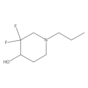 3,3-Difluoro-1-propylpiperidin-4-ol结构式