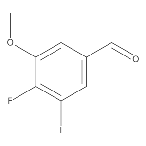4-Fluoro-3-iodo-5-methoxybenzaldehyde Structure