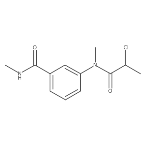 3-(2-chloro-N-methylpropanamido)-N-methylbenzamide结构式