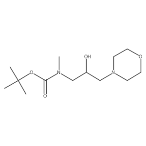 tert-butyl N-[2-hydroxy-3-(morpholin-4-yl)propyl]-N-methylcarbamate Structure