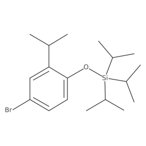 4-Bromo-2-isopropyl-1-triisopropylsilanyloxybenzene结构式