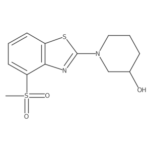 1-(4-Methanesulfonyl-1,3-benzothiazol-2-yl)piperidin-3-ol结构式