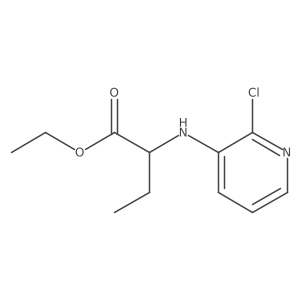 Ethyl 2-[(2-chloropyridin-3-yl)amino]butanoate结构式