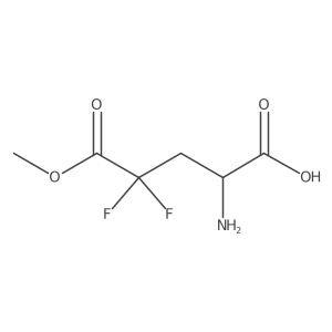 2-Amino-4,4-difluoro-5-methoxy-5-oxopentanoic acid结构式
