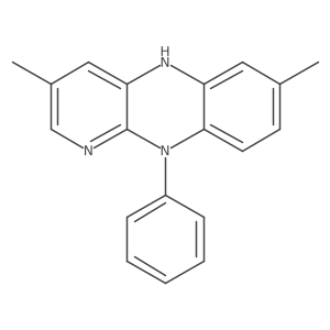 5,10-Dihydro-3,7-dimethyl-10-phenylpyrido[2,3-b]quinoxaline结构式