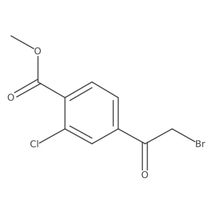 4-(Bromoacetyl)-2-chlorobenzoic acid, methyl ester结构式