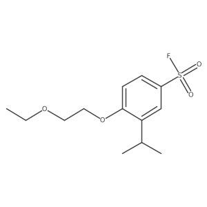 4-(2-Ethoxyethoxy)-3-(propan-2-yl)benzene-1-sulfonyl fluoride Structure