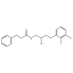 benzyl N-[3-(2,3-dichlorophenoxy)-2-hydroxypropyl]carbamate结构式