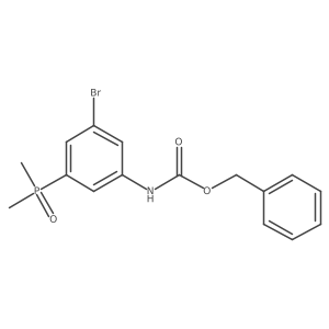 benzyl N-[3-bromo-5-(dimethylphosphoryl)phenyl]carbamate Structure