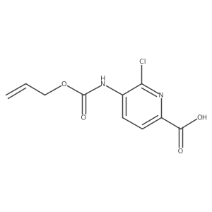 6-Chloro-5-{[(prop-2-en-1-yloxy)carbonyl]amino}pyridine-2-carboxylic acid Structure