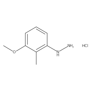 (3-Methoxy-2-methylphenyl)hydrazine Hydrochloride Structure