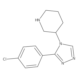 3-[3-(4-chlorophenyl)-4H-1,2,4-triazol-4-yl]piperidine结构式