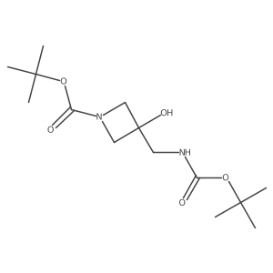 Tert-butyl 3-({[(tert-butoxy)carbonyl]amino}methyl)-3-hydroxyazetidine-1-carboxylate Structure