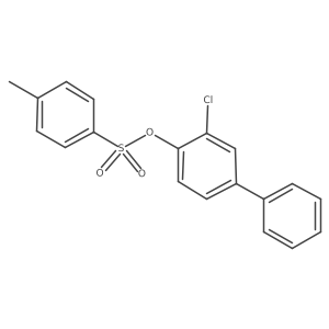 2-Chloro-4-phenylphenyl 4-methylbenzene-1-sulfonate结构式