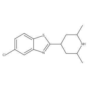 rel-5-Chloro-2-((2R,4r,6S)-2,6-dimethylpiperidin-4-yl)benzo[d]thiazole结构式
