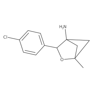3-(4-Chlorophenyl)-1-methyl-2-oxabicyclo[2.1.1]hexan-4-amine结构式