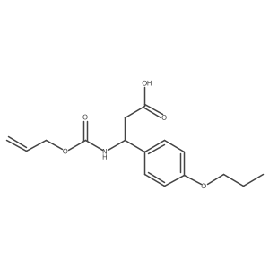 3-{[(Prop-2-en-1-yloxy)carbonyl]amino}-3-(4-propoxyphenyl)propanoic acid Structure