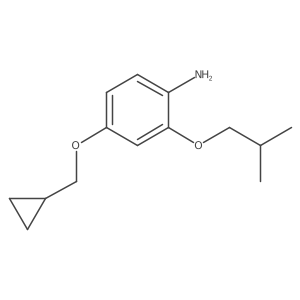 4-(Cyclopropylmethoxy)-2-isobutoxyaniline Structure