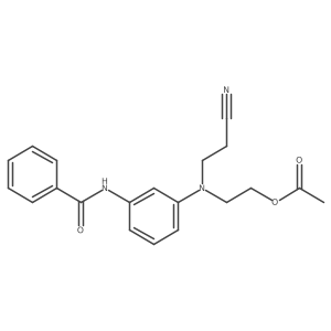 N-[3-[[2-(Acetyloxy)ethyl](2-cyanoethyl)amino]phenyl]benzamide Structure