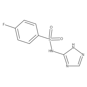 4-Fluoro-N-1H-1,2,4-triazol-5-ylbenzenesulfonamide Structure