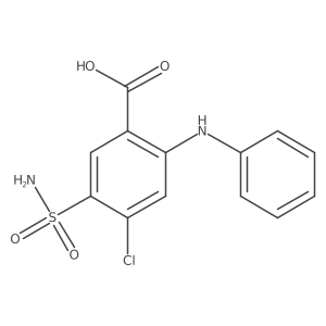 Benzoic acid,5-(aminosulfonyl)-4-chloro-2-(phenylamino)- Structure