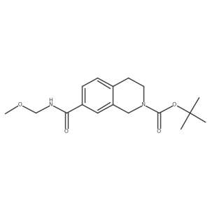 tert-butyl 7-((methoxymethyl)carbamoyl)-3,4-dihydroisoquinoline-2(1H)-carboxylate Structure