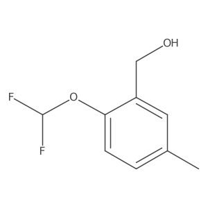(2-(Difluoromethoxy)-5-methylphenyl)methanol结构式