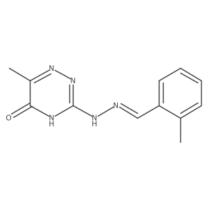 2-Methylbenzaldehyde 2-(2,5-dihydro-6-methyl-5-oxo-1,2,4-triazin-3-yl)hydrazone结构式