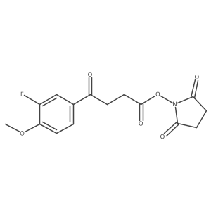 2,5-Dioxo-1-pyrrolidinyl 3-fluoro-4-methoxy-I(3)-oxobenzenebutanoate Structure