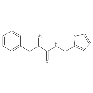 (2S)-2-amino-3-phenyl-N-(thiophen-2-ylmethyl)propanamide结构式