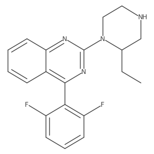 4-(2,6-Difluorophenyl)-2-[(2S)-2-ethyl-1-piperazinyl]quinazoline Structure