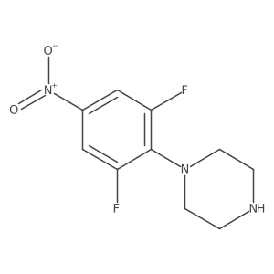 1-(2,6-difluoro-4-nitro-phenyl)piperazine结构式