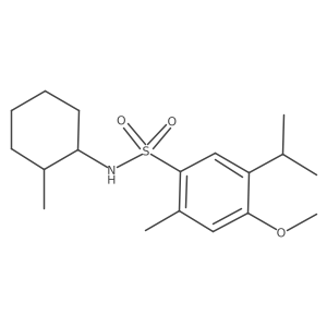 {[4-Methoxy-2-methyl-5-(methylethyl)phenyl]sulfonyl}(2-methylcyclohexyl)amine结构式