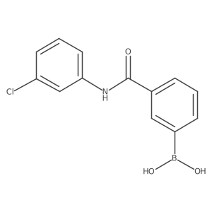 3-(3-Chlorophenylcarbamoyl)phenylboronic acid Structure