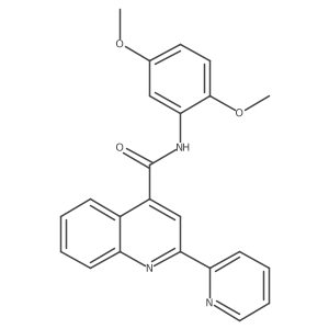 N-(2,5-dimethoxyphenyl)-2-(pyridin-2-yl)quinoline-4-carboxamide结构式