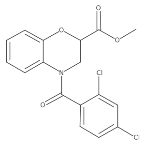 methyl 4-(2,4-dichlorobenzoyl)-3,4-dihydro-2H-1,4-benzoxazine-2-carboxylate Structure