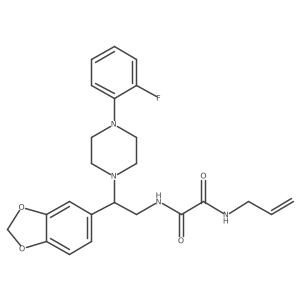 N1-allyl-N2-(2-(benzo[d][1,3]dioxol-5-yl)-2-(4-(2-fluorophenyl)piperazin-1-yl)ethyl)oxalamide结构式