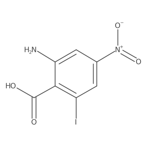 Benzoic acid, 2-amino-6-iodo-4-nitro-结构式