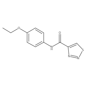 N-(4-ethoxyphenyl)-1,2,3-thiadiazole-4-carboxamide结构式