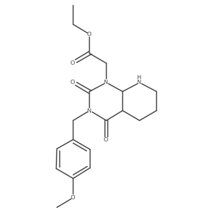 Ethyl 2-[3-[(4-methoxyphenyl)methyl]-2,4-dioxo-4a,5,6,7,8,8a-hexahydropyrido[2,3-d]pyrimidin-1-yl]acetate结构式