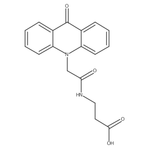 3-({2-[9-oxo-10(9H)-acridinyl]acetyl}amino)propanoic acid结构式