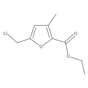 Ethyl 5-(chloromethyl)-3-methyl-2-furancarboxylate Structure