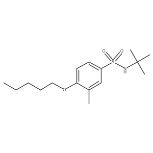 N-(tert-butyl)-3-methyl-4-(pentyloxy)benzenesulfonamide Structure